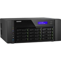 QNAP TS-h1290FX NAS Tower EPYC 7232P 64 Go DDR4 0 To QuTS hero Noir NAS, Tower, EPYC, 7232P, 64 Go, DDR4