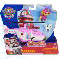 Spin Master VÉHICULE + FIGURINE FIRE RESCUE STELLA La Pat' Patrouille, Jeu véhicule PAW Patrol VÉHICULE + FIGURINE FIRE RESCUE STELLA La Pat' Patrouille, Hélicoptère, 3 an(s), Plastique, Rose, Blanc