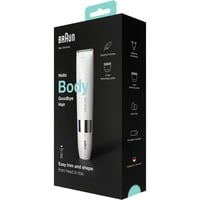 Braun BS1000 Blanc, Dépilatoire Blanc/chrome, Blanc, Cylindre, Batterie, AA, Alcaline, 114 g