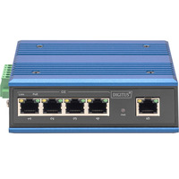 Digitus Commutateur industriel Gigabit PoE 4 ports, non géré, Switch 