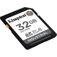 Kingston Industrial 32 GB SDHC, Carte mémoire Noir
