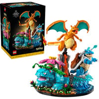 LEGO Pokémon Florizarre, Dracaufeu et Tortank, Jouets de construction Dracaufeu et Tortank, Jeu de construction, 18 an(s), Plastique, 6838 pièce(s), 9,24 kg