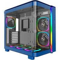 Montech KING 95 PRO boîtier midi tower Bleu | 2x USB-A | 1x USB-C | RGB | Verre Trempé