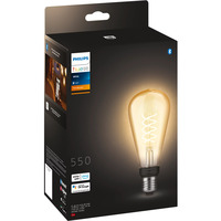 Philips Hue Ampoule à filament blanc E27 Giant Edison ST72 550 lm, Lampe à LED 