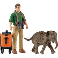 Schleich Set de Poche ! Chercheur en Excursion, Figurine 