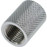 Alphacool 17047 pièce et accessoire pour systèmes de refroidissement d'ordinateurs Raccord, Connecteur Chrome, Raccord, Laiton, Chrome, 1/4", Femelle, Femelle
