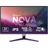Arozzi Nova 32T2K180 31.5" Moniteur gaming Violâtre, 1x DisplayPort, 2x HDMI, 180 Hz