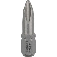Bosch Embout de vissage qualité extra-dure, Bit 100 pièce(s), Phillips, PH 2, Acier, 25 mm, 25,4 / 4 mm (1 / 4")