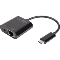 Digitus Adaptateur Ethernet Gigabit USB Type-C Noir