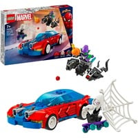 LEGO Marvel - La voiture de course de Spider-Man contre le Bouffon Vert venomisé, Jouets de construction 76279