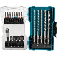 Makita Set de forets et embouts SDS Plus, 18 pièces, Perceuse, ensembles embouts 