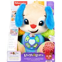 Mattel Rires et Éveil – – Puppy Éveil Progressif, Peluche Bleu/brun clair, Garçon/Fille, 0,5 an(s), Sonore