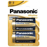 Panasonic LR20 2-BL Panasonic Alkaline Power Batterie à usage unique D Alcaline Batterie à usage unique, D, Alcaline, 1,5 V, 2 pièce(s), Bleu, Or