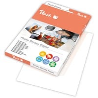 Peach 313619 (PIP100-06) A4 Blanc Brillant, Papier photo Brillant, 240 g/m², A4, 21x29.7 cm, 8.5x11", Blanc