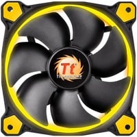 Thermaltake Riing 14 Boitier PC Ventilateur 14 cm Noir, Jaune ventilateur de boîtier Noir, 140 x 140 x 25 mm, Ventilateur, 14 cm, 1400 tr/min, 28,1 dB, 51,15 cfm, Noir, Jaune
