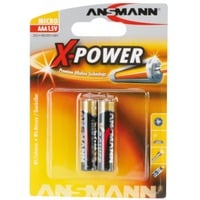 Ansmann Pile alcalines X-Power Micro AAA / LR03, Batterie 