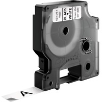 Dymo D1 étiquettes autocollantes authentiques de hautes performances en nylon | 12mm x 5,5m | impression en noir sur fond blanc | pour étiqueteuses LabelManager, Ruban Noir, 5m | impression en noir sur fond blanc | pour étiqueteuses LabelManager, Noir sur blanc, Polyester, Belgique, -40 - 150 °C, DYMO, LabelManager