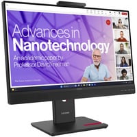 Lenovo ThinkVision T24-4v 23.8" Moniteur Noir, 1x DisplayPort, 1x HDMI, 1x VGA, 1x USB-C, 3x USB-A, 120 Hz, 60,5 cm (23.8"), 1920 x 1080 pixels, Full HD, LCD, 6 ms, Noir