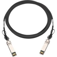 QNAP CAB-DAC15M-SFP28 câble de fibre optique 1,5 m QSFP28 Noir Noir, 1,5 m, QSFP28, QSFP28