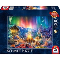 Schmidt Spiele Romantisme du feu de camp sous le ciel étoilé, Puzzle 