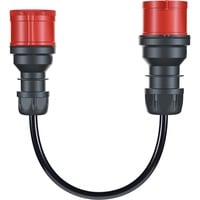 go-e Adaptateur pour Gemini flex 11 kW, CEE rouge triphasé 16A > CEE rouge 32A Noir