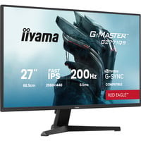 iiyama G-Master G2771QS-B1 Red Eagle 27" Moniteur gaming Noir (Mat), 1x DisplayPort, 2x HDMI, 200 Hz, 68,6 cm (27"), 2560 x 1440 pixels, Wide Quad HD, Noir