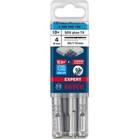 Bosch Expert Foret SDS plus-7X, Perceuse Marteau perforateur, Hammer drill bit, 4 mm, 115 mm, Béton, pierre, 5 cm
