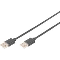Digitus Câble de connexion USB 2.0 USB-A (connecteur) > USB-A (connecteur) Noir
