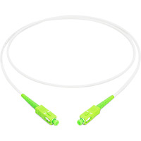 Digitus Câble de raccordement fibre optique simplex, armé en acier, monomode, SC/APC > SC/APC Blanc