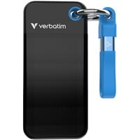 Verbatim Pocket 2 To USB Type-C 3.2 Gen 2 (3.1 Gen 2) Noir, Bleu SSD externe Noir/Bleu, 2 To, USB Type-C, 3.2 Gen 2 (3.1 Gen 2), 1000 Mo/s, 10 Gbit/s, Noir, Bleu