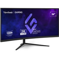 ViewSonic 34" Moniteur UltraWide gaming incurvé Noir