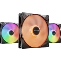 be quiet! Light Wings LX PWM 140mm Inversé ventilateurs de boîtier RGB  Noir, 3 pièces, 140 x 140 x 25 mm