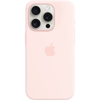 Apple Coque en silicone avec MagSafe pour iPhone 15 Pro, Housse/Étui smartphone Rose clair