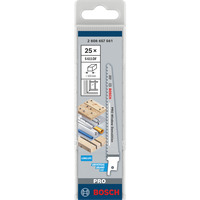 Bosch 2 608 657 561 Lame de scie sauteuse, à chantourner et sabre Lames de scie sabre Bimétal 1 pièce(s) Lames de scie sabre, Epoxy, Profil, Bois avec clous, Bimétal, 4,3 mm, 10 cm, 15 cm