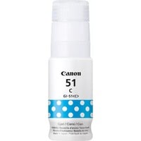 Canon GI-51C, haut rendement, bouteille d'encre, cyan haut rendement, bouteille d'encre, cyan, Cyan, Canon, PIXMA G1520, G2520, G2560, G3520, G3560, 7700 pages, Jet d'encre, 1 pièce(s)