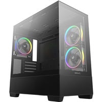 DeepCool  boîtier midi tower Noir | 2x USB-A | 1x USB-C | RGB | Window