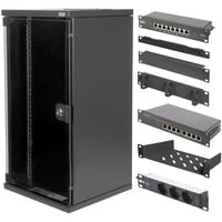 Digitus 25,4 cm (10") Set 3 B 12U, Armoire informatique Noir