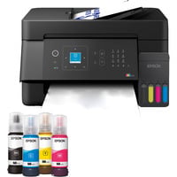 Epson EcoTank ET-4900, Imprimante multifonction Noir, Jet d'encre, Impression couleur, 5760 x 1440 DPI, A4, Impression directe, Noir