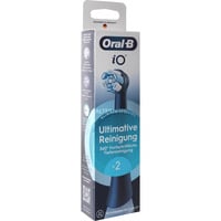 Procter & Gamble Oral-B iO Ultimative Reinigung 2er, Tête brosse à dent électrique Noir, 2 pièce(s), Noir, 3 mois, Oral-B, iO, 212 mm
