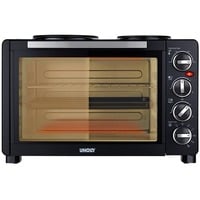 Unold 68885 four et cuisinière Electrique Céramique Noir, Mini four Noir, Cuisinière, Noir, Rotatif, Noir, Métal, Verre