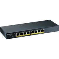 Zyxel 8-port GbE Smart Managed PoE, Switch Noir