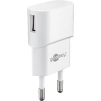goobay 5W USB-A chargeur Blanc, 1x USB-A