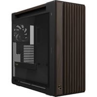 ASUS PROART PA602 WALNUT WOOD TG PWM MODERN BLACK boîtier big tower Marron/bois | 4x USB-A | 1x USB-C | Verre trempé
