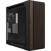 ASUS ProArt PA602 Wood Edition Retro Brown - Tempered Glass Panel boîtier big tower Marron/bois | 4x USB-A | 1x USB-C | Verre Trempé