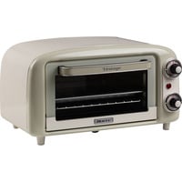 Ariete 3919/03 10 L 800 W Beige Grill, Mini four Blanc/vert clair, 10 L, Beige, Pose libre, Rotatif, 90 - 230 °C, Mécanique