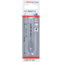 Bosch Foret hélicoïdal HSS PointTeQ Hex, Ø 2,5mm, Perceuse 