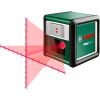 Bosch Quigo Plus Niveau de pointage 12 m 630-650 nm, Laser Cross Ligne Vert/Noir, 12 m, 0,8 mm/m, 4°, 6 s, 635 nm, horizontale/verticale