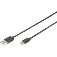 Digitus Câble de connexion USB 2.0 USB-A > USB-C Noir