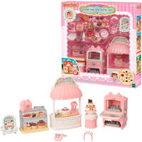 EPOCH Traumwiesen Sylvanian Families - Set pâtisserie du village pour maison de démarrage, Jouets de construction 