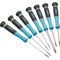 Hazet Set de tournevis électronique 811EL/7, 7 pièces Noir/Bleu